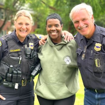 Mayor with Police Officers